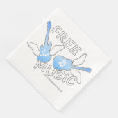 Kostenlose Musik Serviette (Ecke)