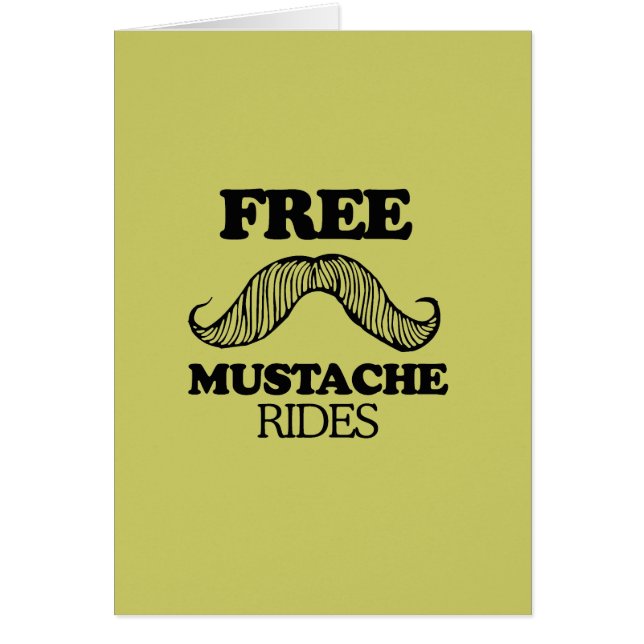 KOSTENLOSE MUSTACHE-RIDES (Vorne)