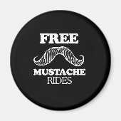 KOSTENLOSE MUSTACHE-RIDES MAGNET (Vorne)