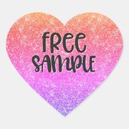Kostenlose Muster-Aufkleber Herz-Aufkleber