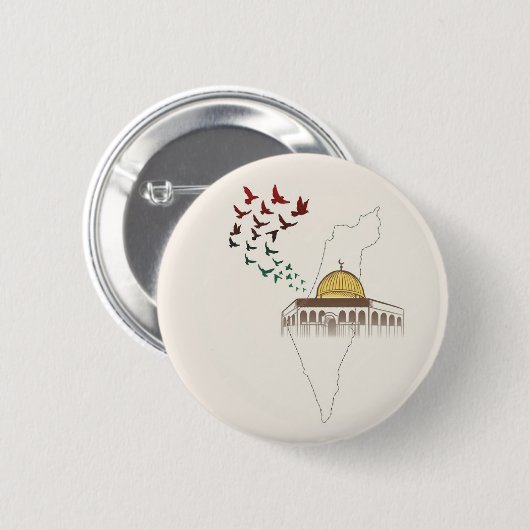 KOSTENLOSE PALESTINE BUTTON (Vorne & Hinten)