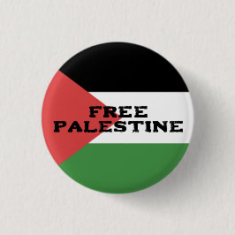 KOSTENLOSE PALESTINE FLAG ROTES SCHWARZES GRÜNWEIS BUTTON