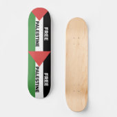 KOSTENLOSE PALESTINE FLAG ROTES SCHWARZES GRÜNWEIS SKATEBOARD (Vorderseite)