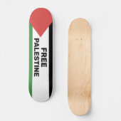 KOSTENLOSE PALESTINE FLAG ROTES SCHWARZES GRÜNWEIS SKATEBOARD (Vorderseite)