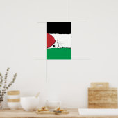 KOSTENLOSE PALESTINE-Flaggenkatze Poster (Küche)