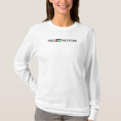 KOSTENLOSE PALESTINE für Frauen mit weißem langen T-Shirt (Vorderseite)