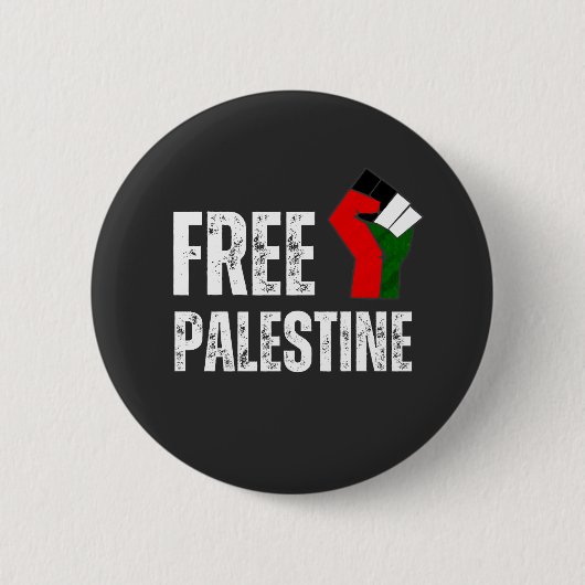 KOSTENLOSE PALESTINE-Handfäule Button (Vorderseite)