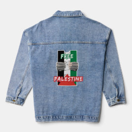 KOSTENLOSE PALESTINE JEANSJACKE