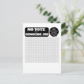 KOSTENLOSE PALESTINE - Keine Abstimmung über Völke Postkarte (Stehend Vorderseite)