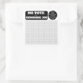 KOSTENLOSE PALESTINE - Keine Abstimmung über Völke Quadratischer Aufkleber (Tasche)