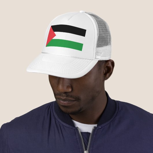 KOSTENLOSE PALESTINE PALESTINE FLAG TRUCKERKAPPE (Beispiel)