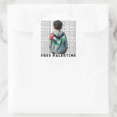 KOSTENLOSE PALESTINE RUNDER AUFKLEBER (Tasche)