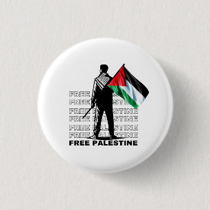 KOSTENLOSE PALESTINE WHITE BUTTON