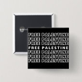 KOSTENLOSE PALESTINE Wiederholung Text Typografie  Button (Vorne & Hinten)