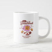 Kostenlose Retro-Maskottchen Jumbo-Tasse (Rechts)