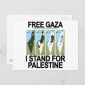 KOSTENLOSE SAFE GAZA PALESTINE.pnng Postkarte (Vorne/Hinten)