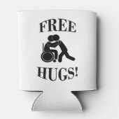 Kostenlose Schläger mit Rollstuhl Dosenkühler (Rückseite)