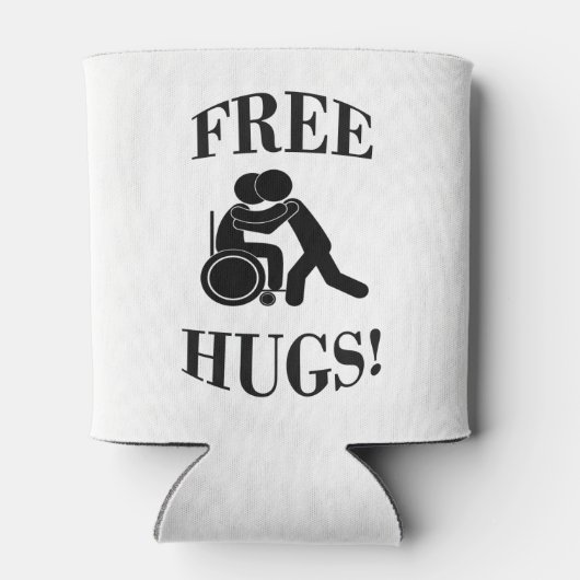 Kostenlose Schläger mit Rollstuhl Dosenkühler (Rückseite)