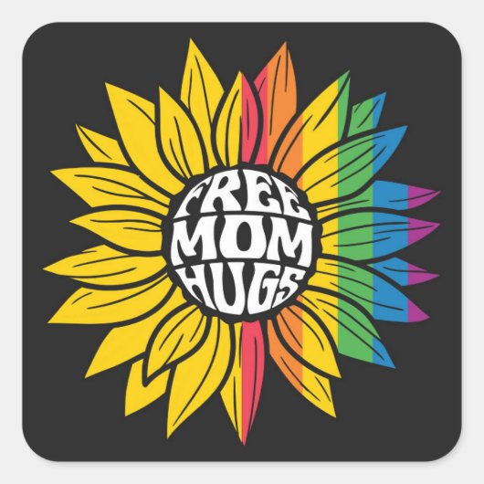 Kostenlose Schläger! Quadratischer Aufkleber (Vorderseite)