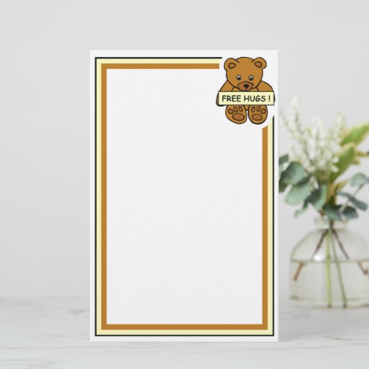 Kostenlose Schläger stationär, anpassbar Briefpapier (Stehend Vorderseite)