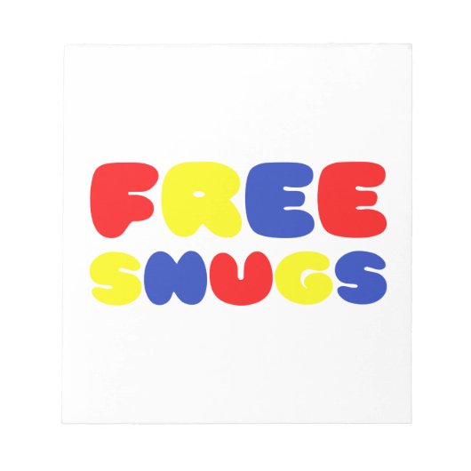 KOSTENLOSE SNUGS NOTIZBLOCK (Vorderseite)