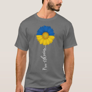Kostenlose Ukraine Sonnenblume Unterstützen Sie di T-Shirt