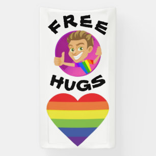 Kostenlose Umarmungen Gay Pride  Banner