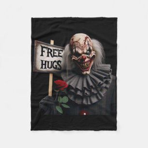 Kostenlose Umarmungen Gruseliger Clown Valentinsta Fleecedecke