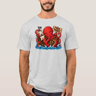Kostenlose Umarmungen Kraken! Süßes DND-Meerungehe T-Shirt