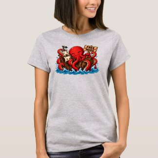 Kostenlose Umarmungen Kraken! Süßes DND-Meerungehe T-Shirt
