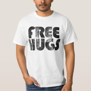 Kostenlose Umarmungen Süß Retro 80er T-Shirt