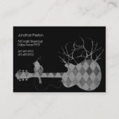 Kostenlose Vogel-Chubby-Visitenkarten Visitenkarte (Rückseite)