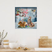 Kostenlose Weihnachtsbücher Poster (Küche)