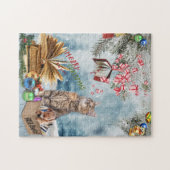 Kostenlose Weihnachtsbücher Puzzle (Horizontal)