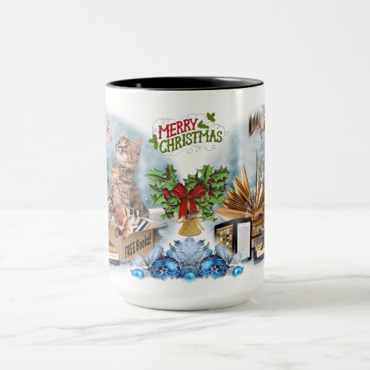 Kostenlose Weihnachtsbücher Tasse (Zentrum)