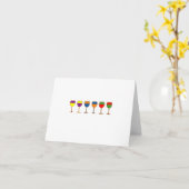 Kostenlose Weinnotecard Karte (Gelbe Blume)