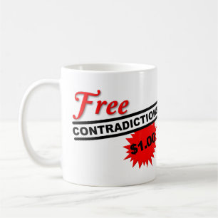 Kostenlose Widersprüche Lustiger Becher Kaffeetasse