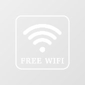 Kostenlose WiFi-Fensterklammer Fensteraufkleber (Blatt)