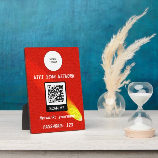 Kostenlose WLAN QR Code Orange Leather & Comet Str Fotoplatte (Seite)