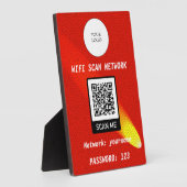 Kostenlose WLAN QR Code Orange Leather & Comet Str Fotoplatte (Seite)