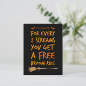 Kostenlose Zimmerfahrt Postkarte (Stehend Vorderseite)