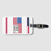 Kostenloser Amerika-Gepäckanhänger Gepäckanhänger (Vorderseite (Horizontal))