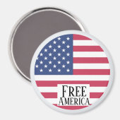 Kostenloser Amerika Magnet (Vorderseite/Rückseite)
