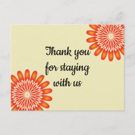 Kostenloser Bleibe für die Vermietung von Ferienhä Postkarte