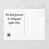 Kostenloser Bleibe für die Vermietung von Ferienhä Postkarte (Rückseite)