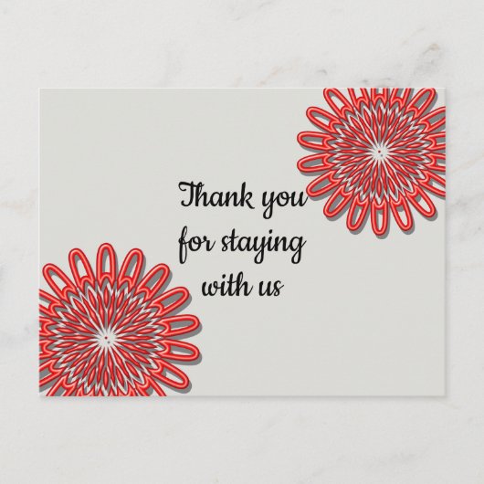 Kostenloser Bleibe für die Vermietung von Ferienhä Postkarte (Vorderseite)