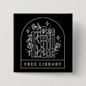 Kostenloser Bücheraustausch der Bibliothek Button (Vorderseite)