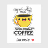 Kostenloser Coffee Funny Drink Pub Aufkleber (Blatt)