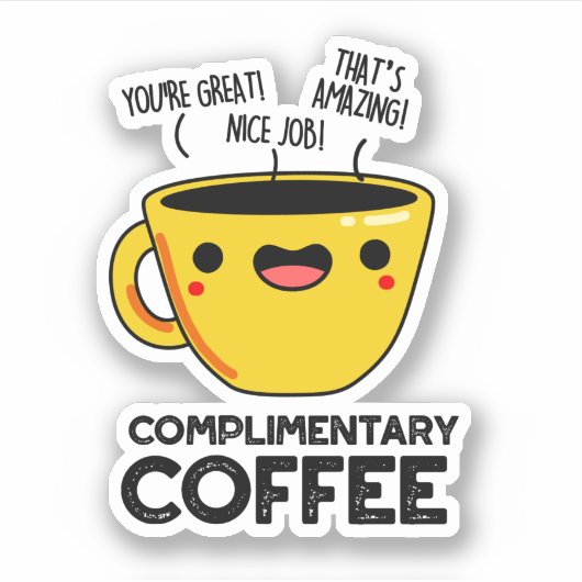 Kostenloser Coffee Funny Drink Pub Aufkleber (Vorderseite)