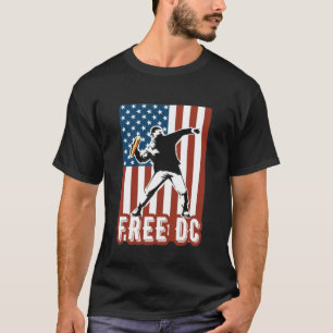 Kostenloser DC lustiger Street Art Druck Amerikani T-Shirt